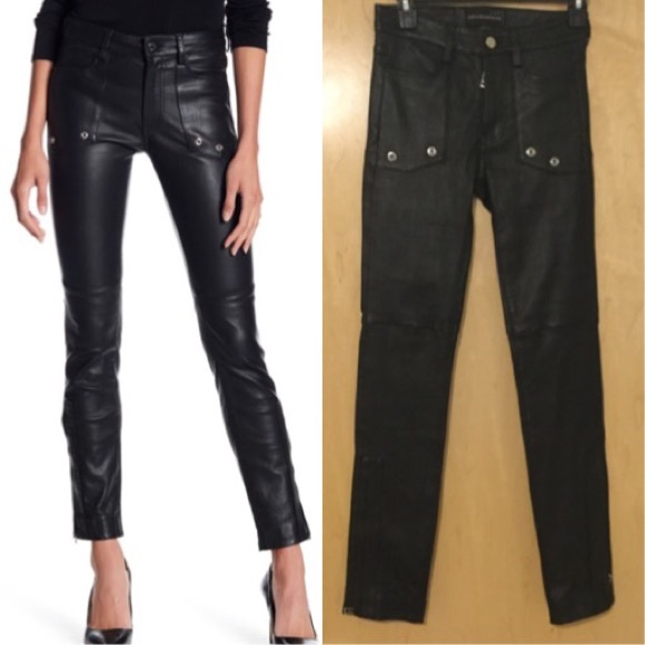 zadig & voltaire leather pants